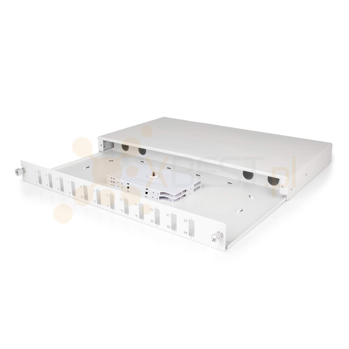 Rack mount enclosure Tracom 19", 12x SC Duplex, 1U (2xP4112 v.2)