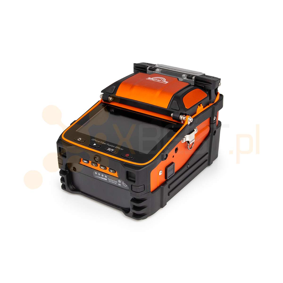 Spawarka światłowodowa Signal Fire AI-9 + obcinarka S09 z pojemnikiem, stripper, ściągacz izolacji, zapasowa para elektrod, akcesoria