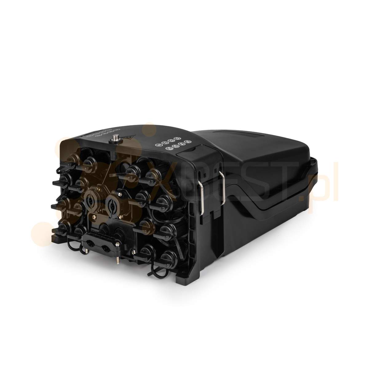 Mufa światłowodowa Tracom FTTX MDU I16L 2IN+uncut port +16x Adapter HMSC-SC 96J BLACK