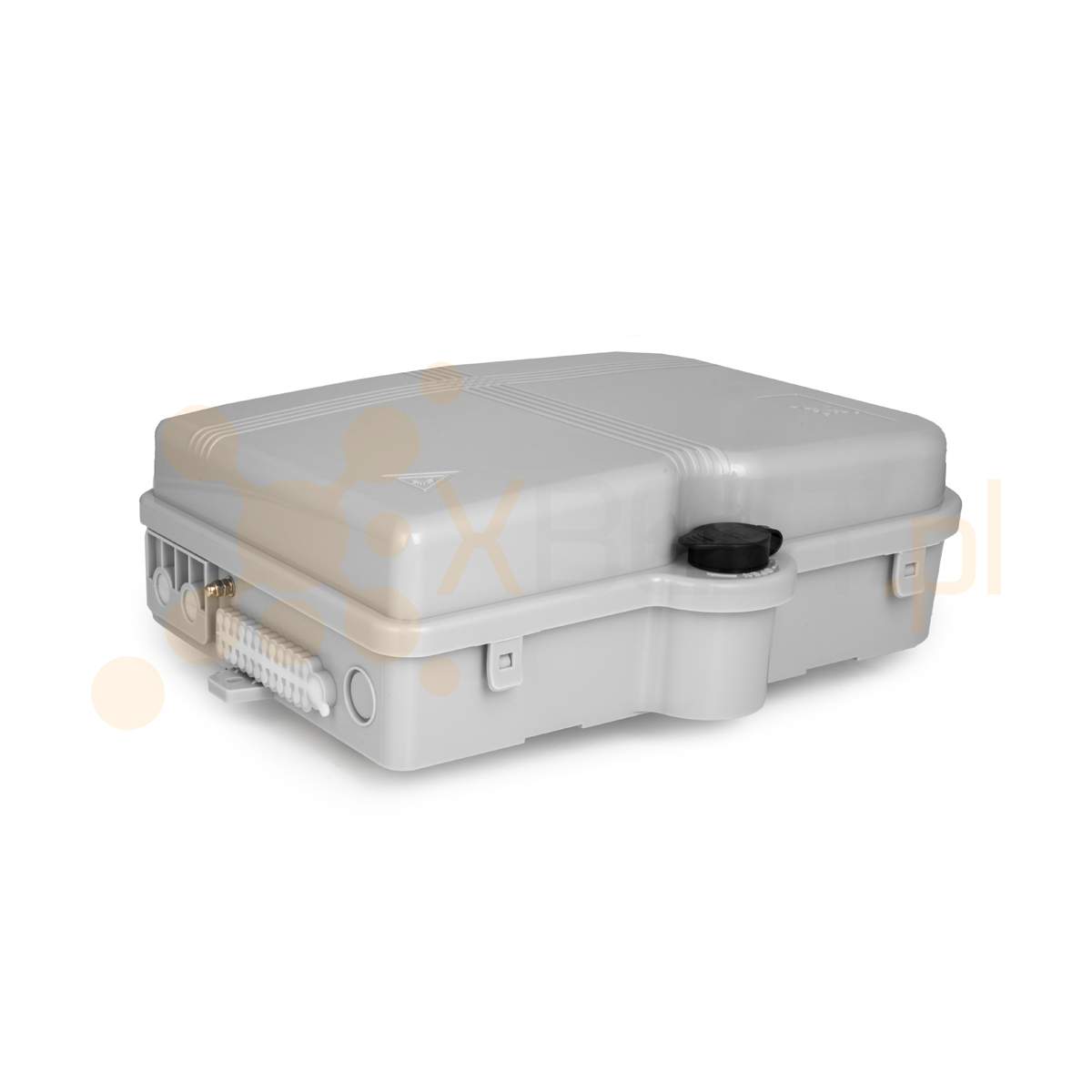 Mufa światłowodowa Tracom FTTX MDU E24 v3 (uncut port) +2x Cassette1x8 GREY