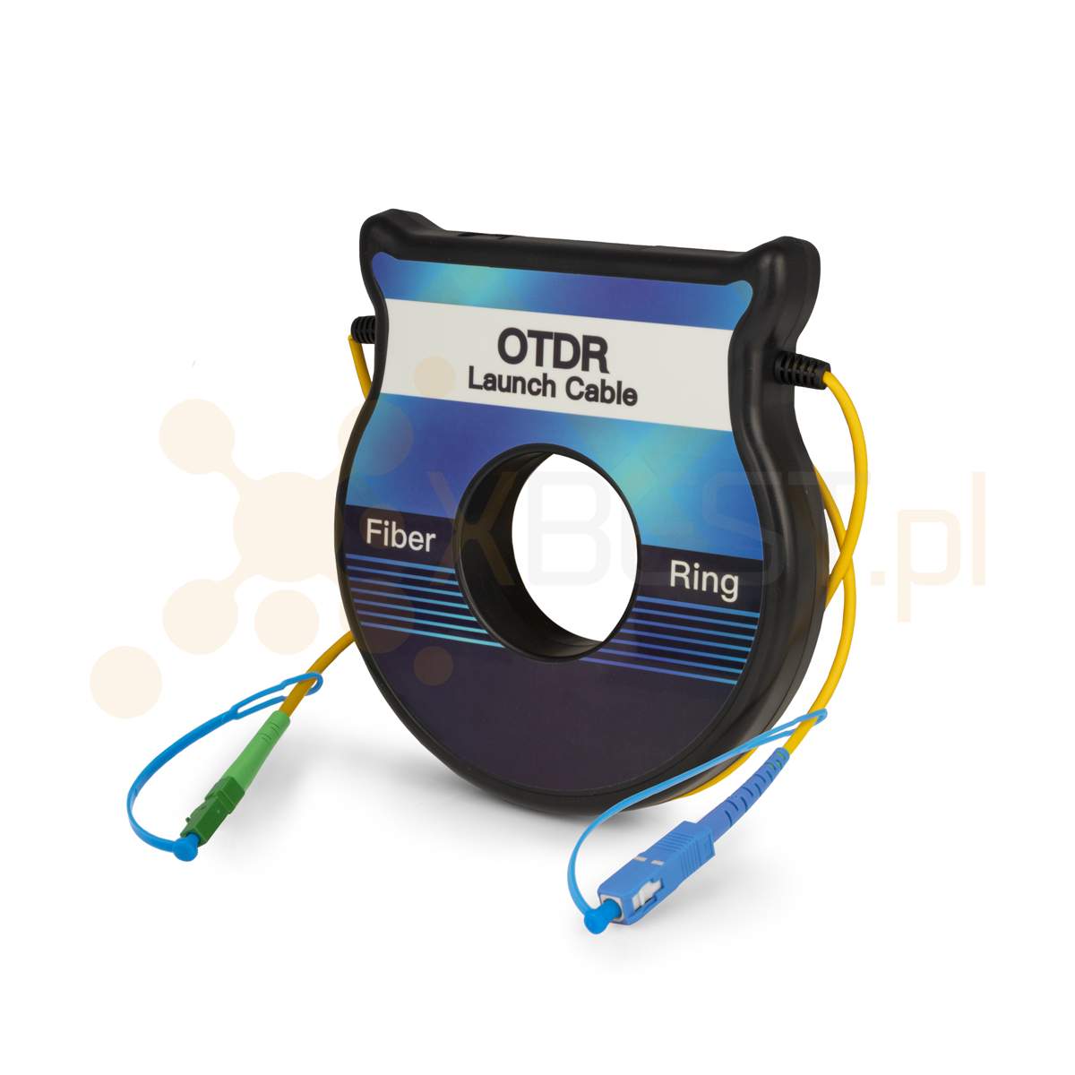 OTDR Launch cable BOX mini, 9/125um, 1km, LC/APC-SC/UPC (rozbiegówka)