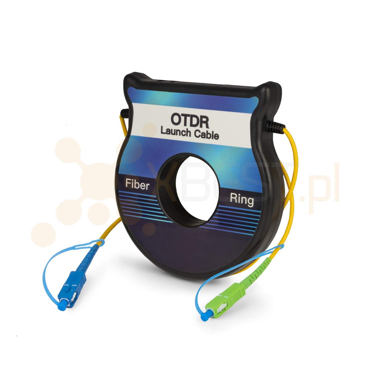 OTDR Launch cable BOX mini, 9/125um, 1km, SC/APC-SC/UPC (rozbiegówka)