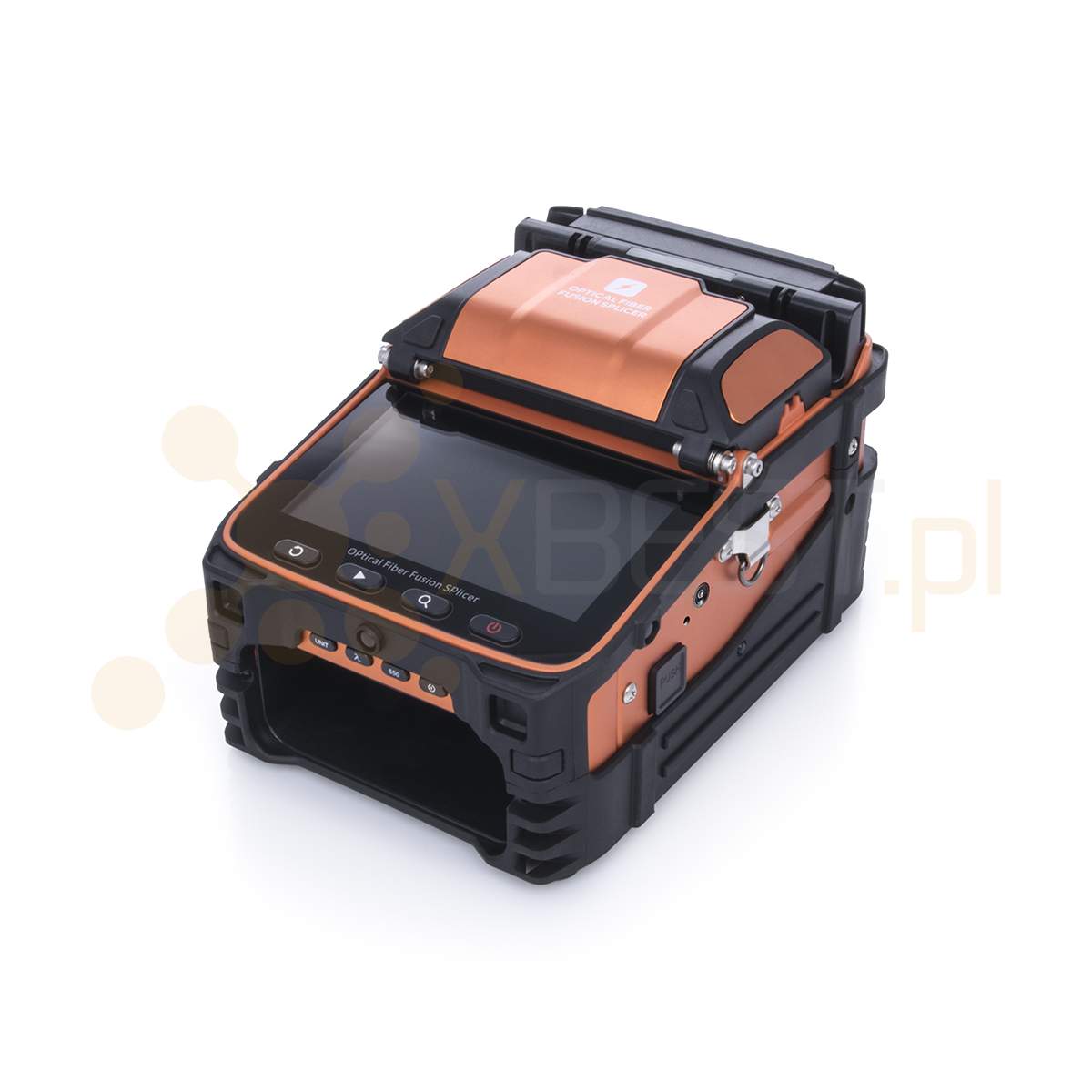 Spawarka światłowodowa Signal Fire AI-9 + obcinarka S09 z pojemnikiem, stripper, ściągacz izolacji, zapasowa para elektrod, akcesoria