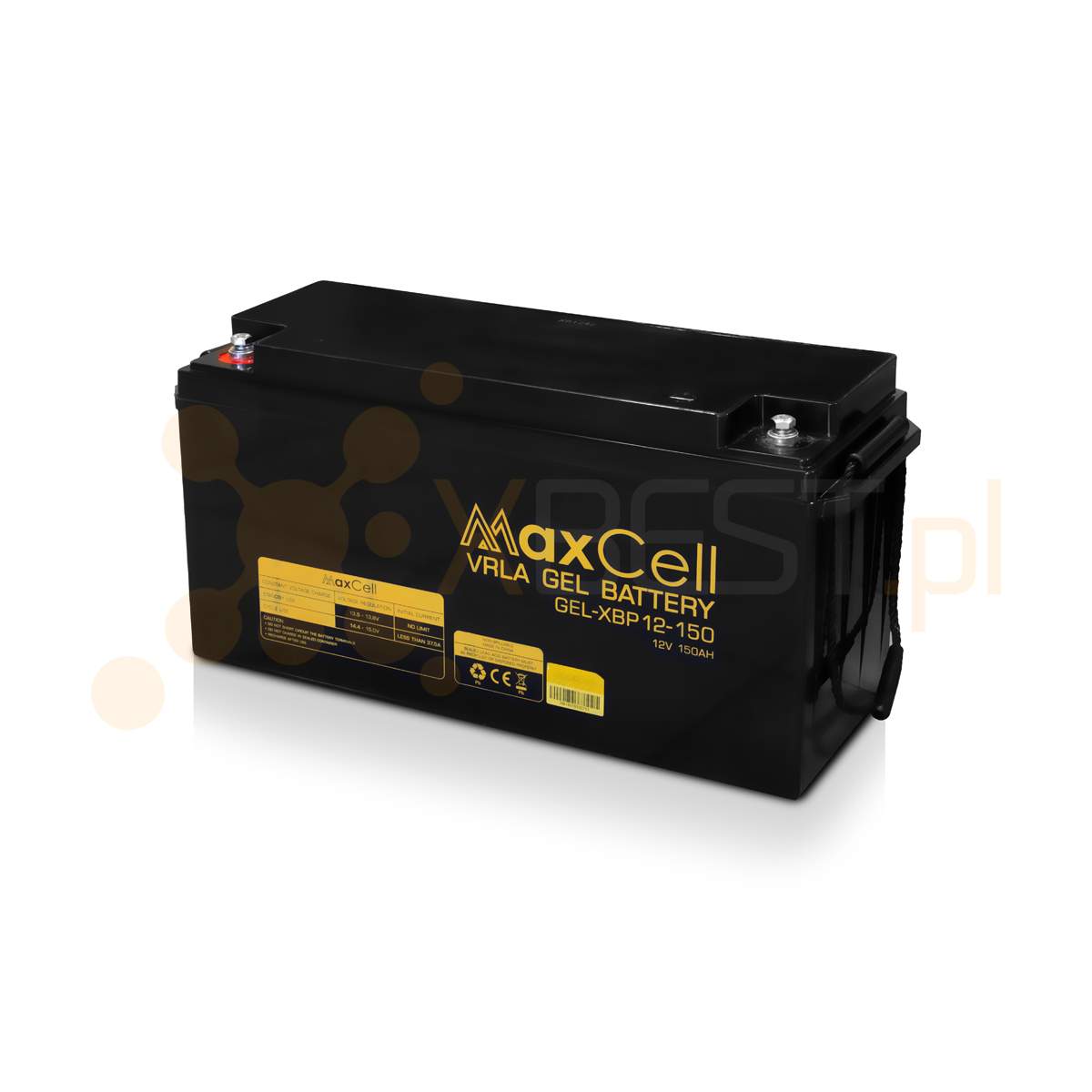 Akumulator GEL, XBP 12-150 (12V 150Ah M8/T50)