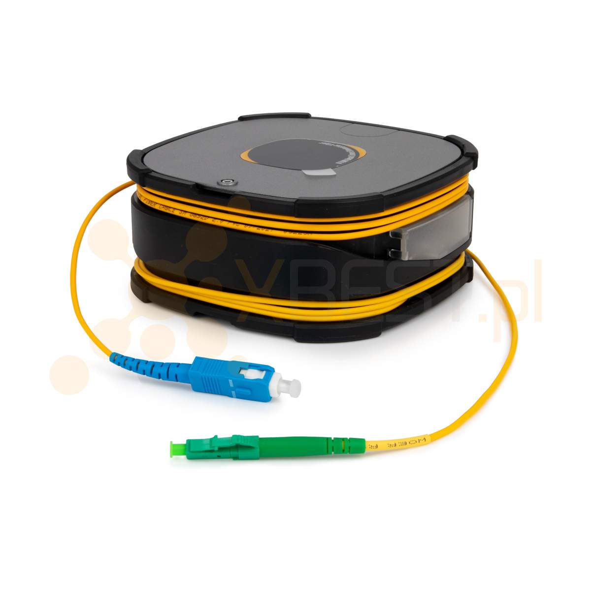 OTDR Launch cable SQUARE 9/125um 1km LC/APC-SC/UPC, (rozbiegówka) 