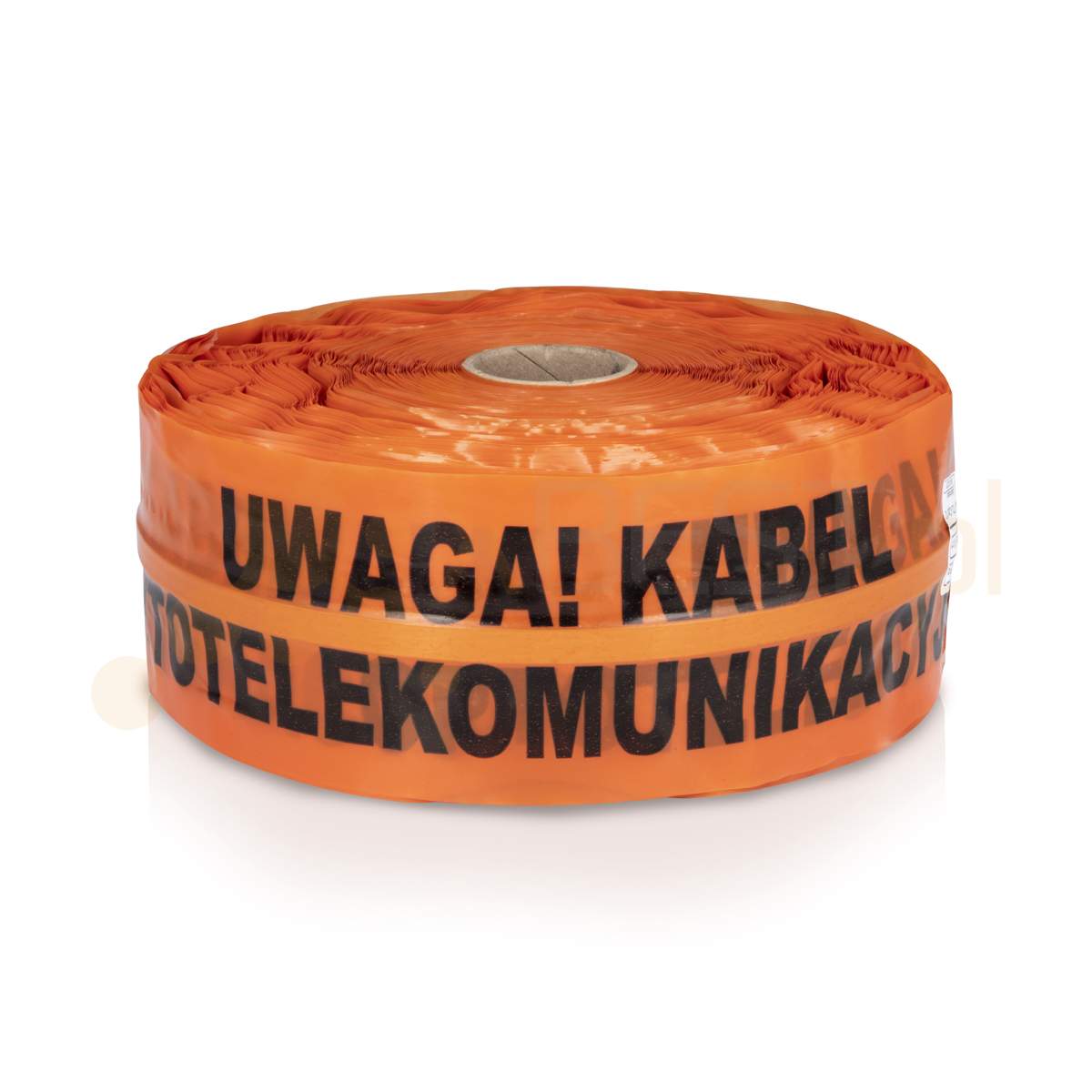 Taśma ostrzegawcza UKO pomarańczowa 20cm/0.1mm 250m, z wkładką stalową