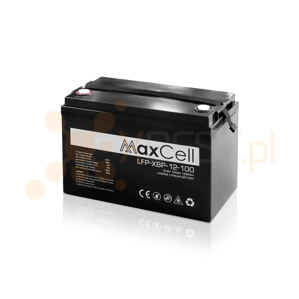 Akumulator LiFePO4 LFP-XBP-12-100 (12.8V 100Ah M8)