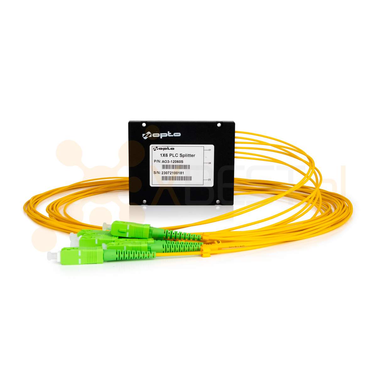 Splitter PLC SC/APC SM G.657A1 2.0mm 1M ABS 1x6