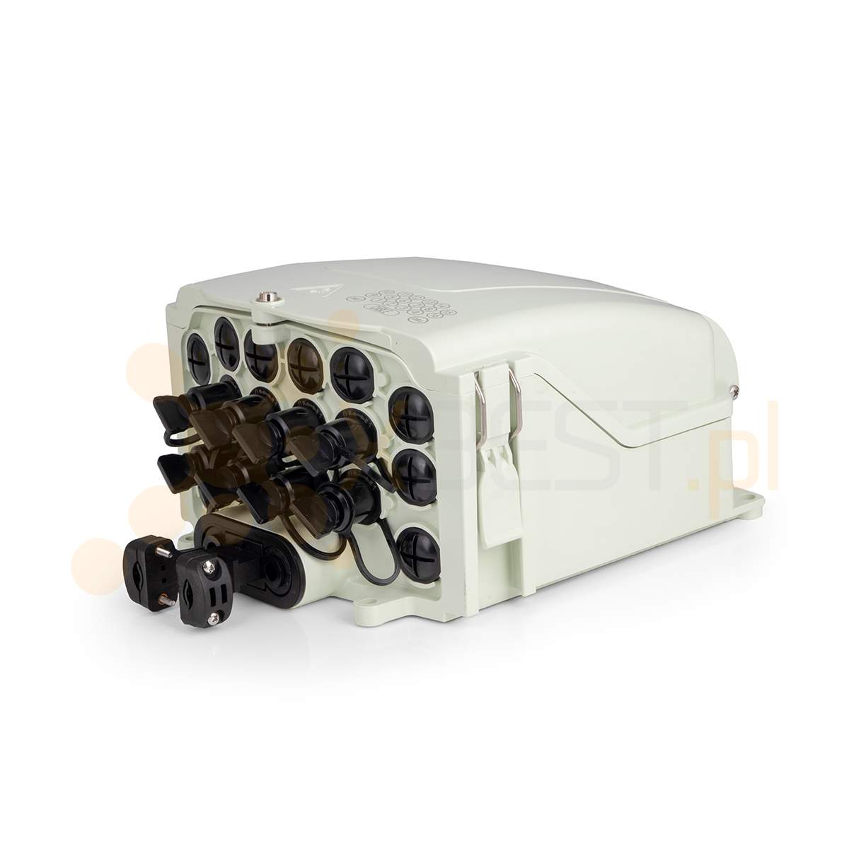 Mufa światłowodowa Tracom FTTX MDU I18R uncut port +8x Adapter HMSC-SC 28J BEIGE