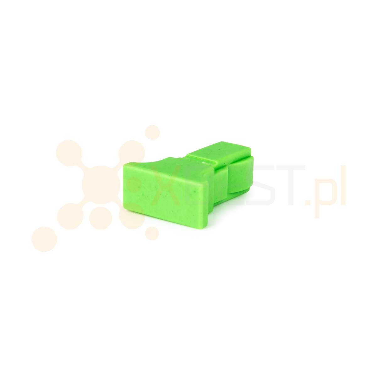 Green plastic cover for fibre optic adapters OPTO, SC SIMPLEX / DUPLEX