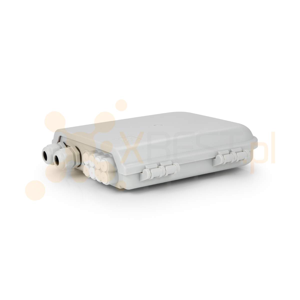 Mufa światłowodowa Tracom FTTX MDU B08 (2xPG port) GREY