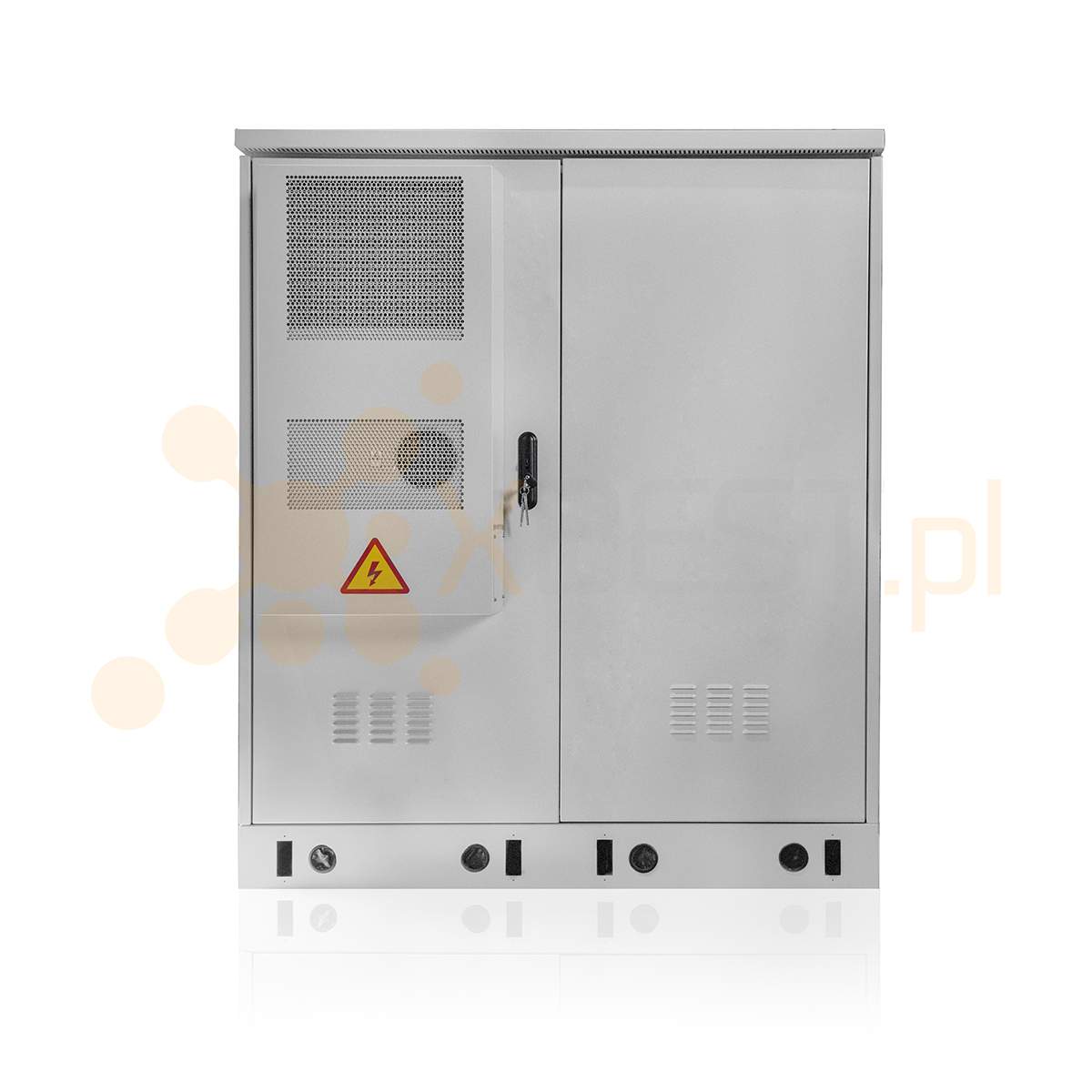 Szafa RACK zewnętrzna TOC-32U-1700/1400/0820-AC2000W-SS + 1x siłownia ETP48200-C5B6 (1x jednostka monitorująca SMU06T)