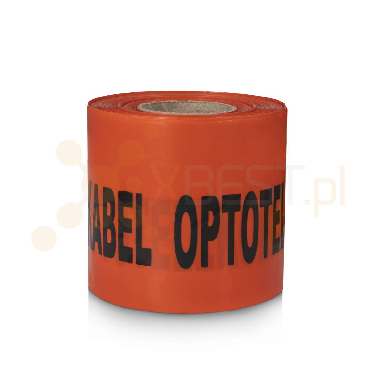 Taśma ostrzegawcza UKO pomarańczowa 10cm/0.1mm 100m