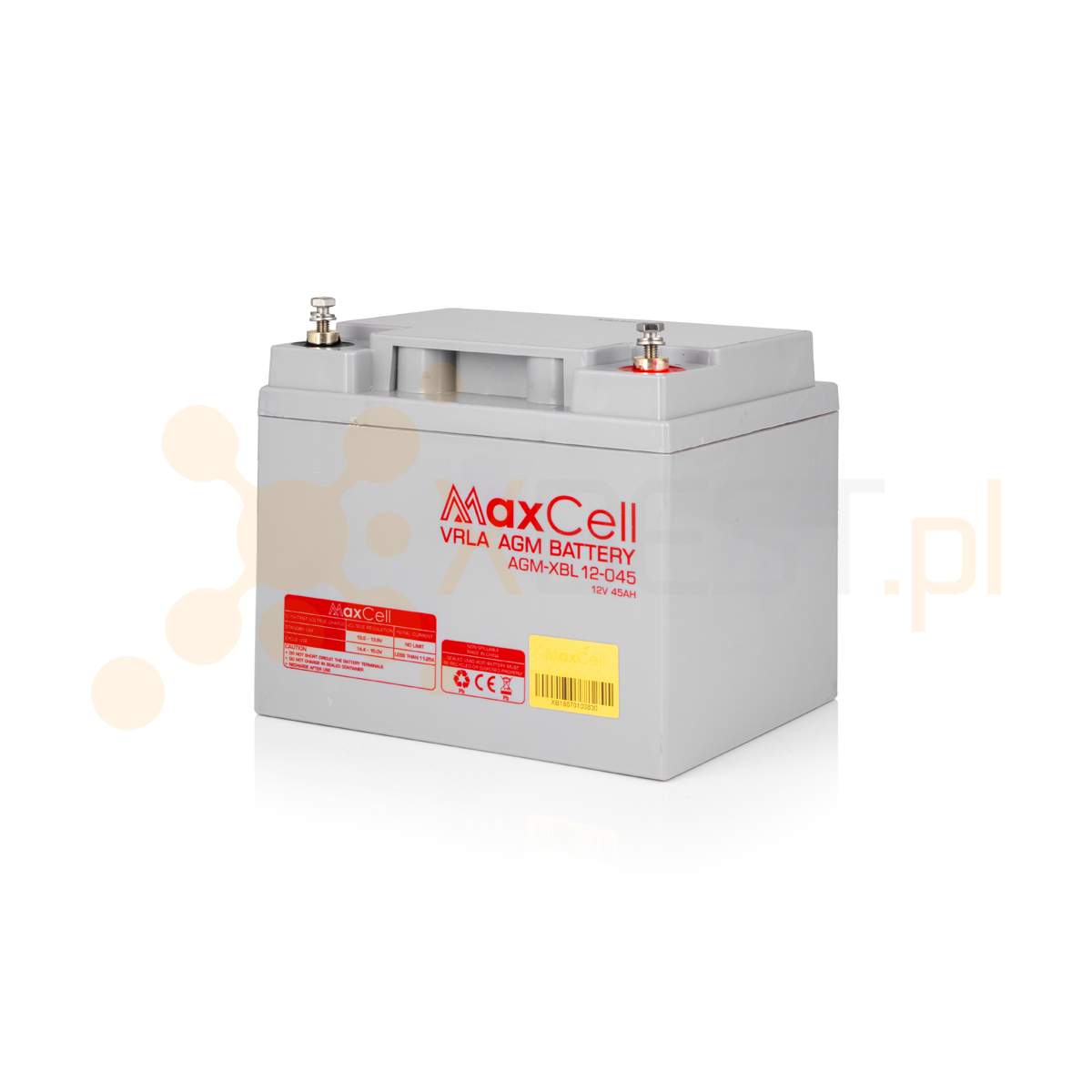Akumulator AGM, XBL 12-45 (12V 45Ah M6/T16)