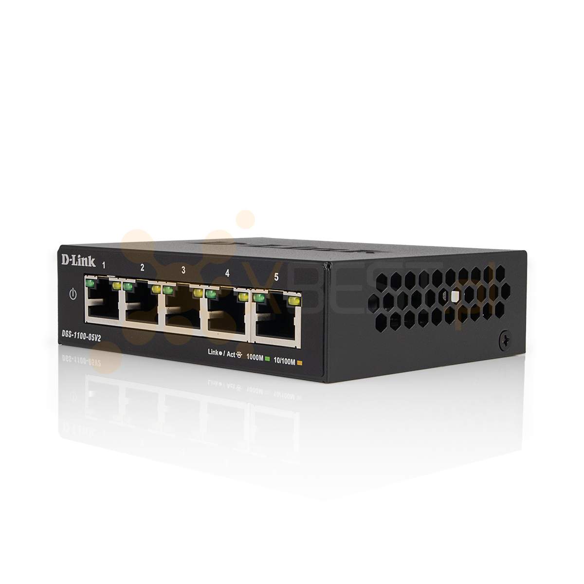 DGS-1100-05V2/E 5x10/100/1000BaseT ports Gigabit Smart Managed Switch