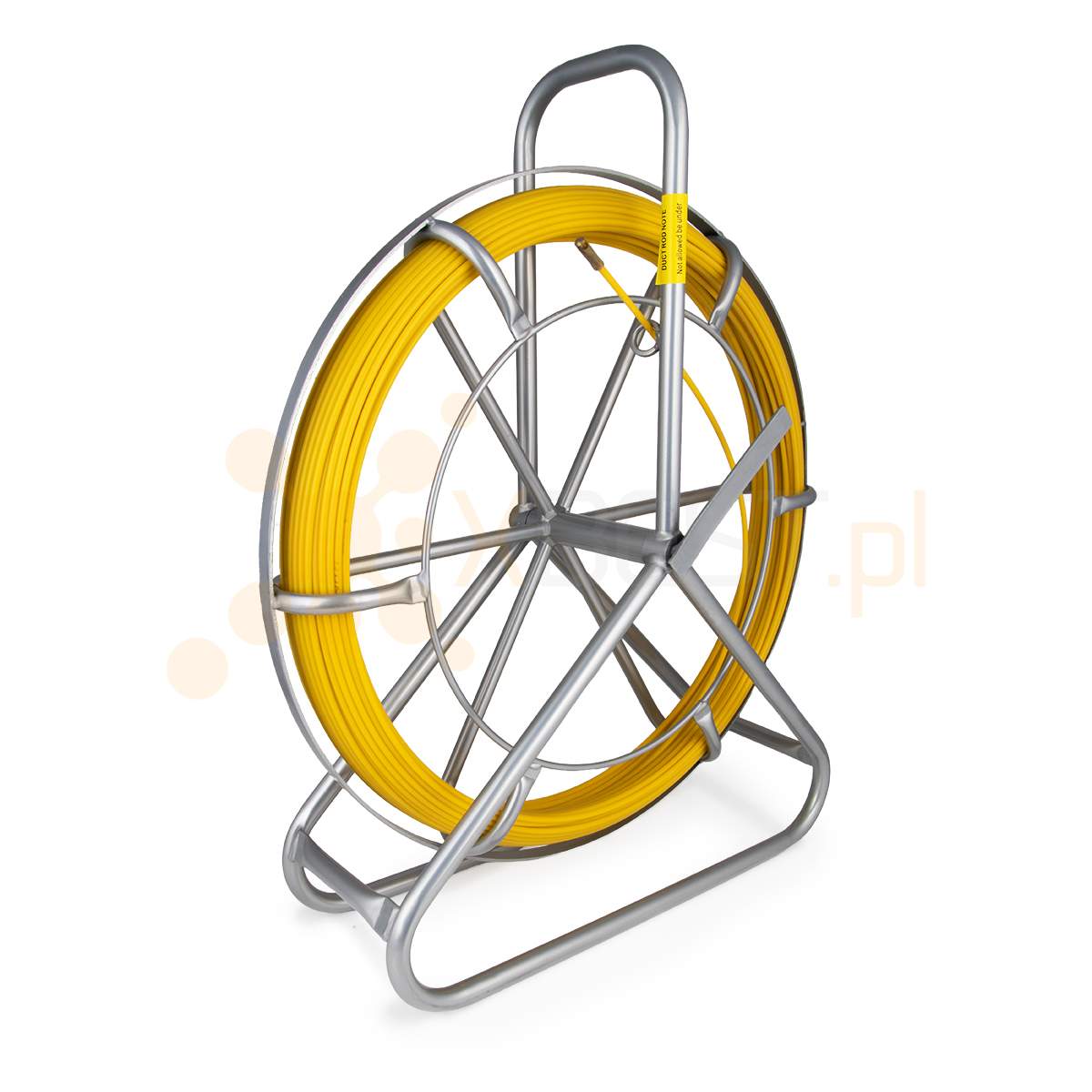 Fibre optic cable duct rodder 75m, 4.5mm (fibreglass + stand)