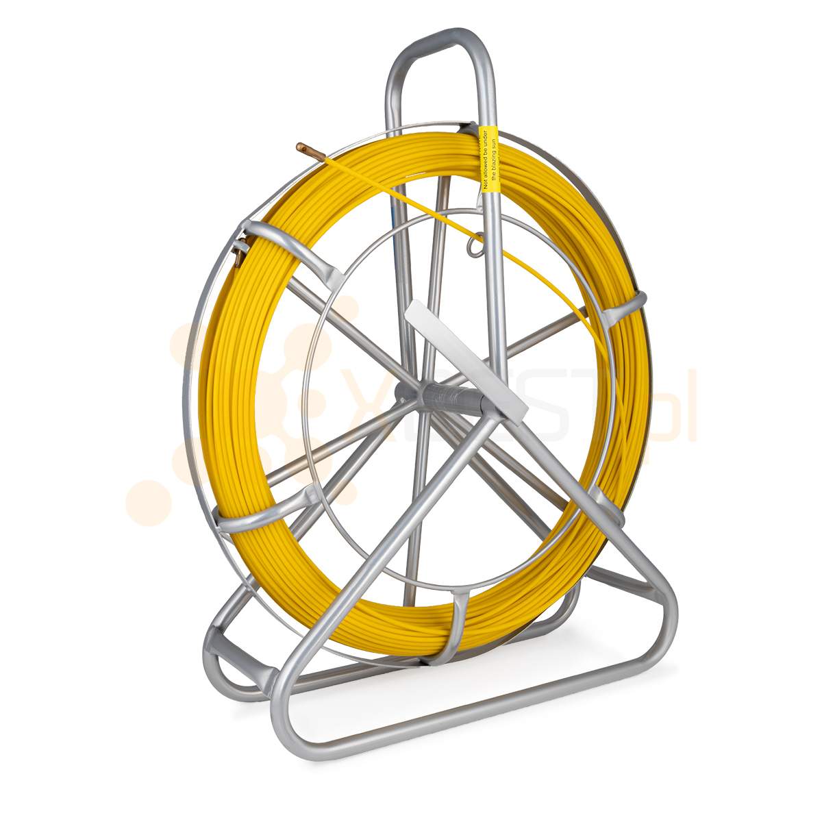 Fibre optic cable duct rodder 100m, 4.5mm (fibreglass + stand)