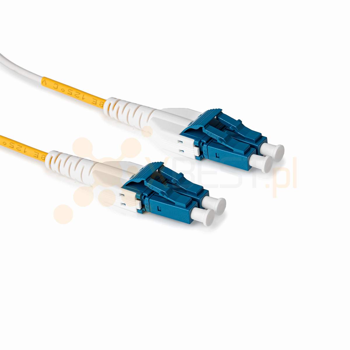Patchcord ConnLink SILVER LC Uniboot/UPC-LC Uniboot/UPC SM G.657A2 DUPLEX 3m 2.0mm WHITE LSZH