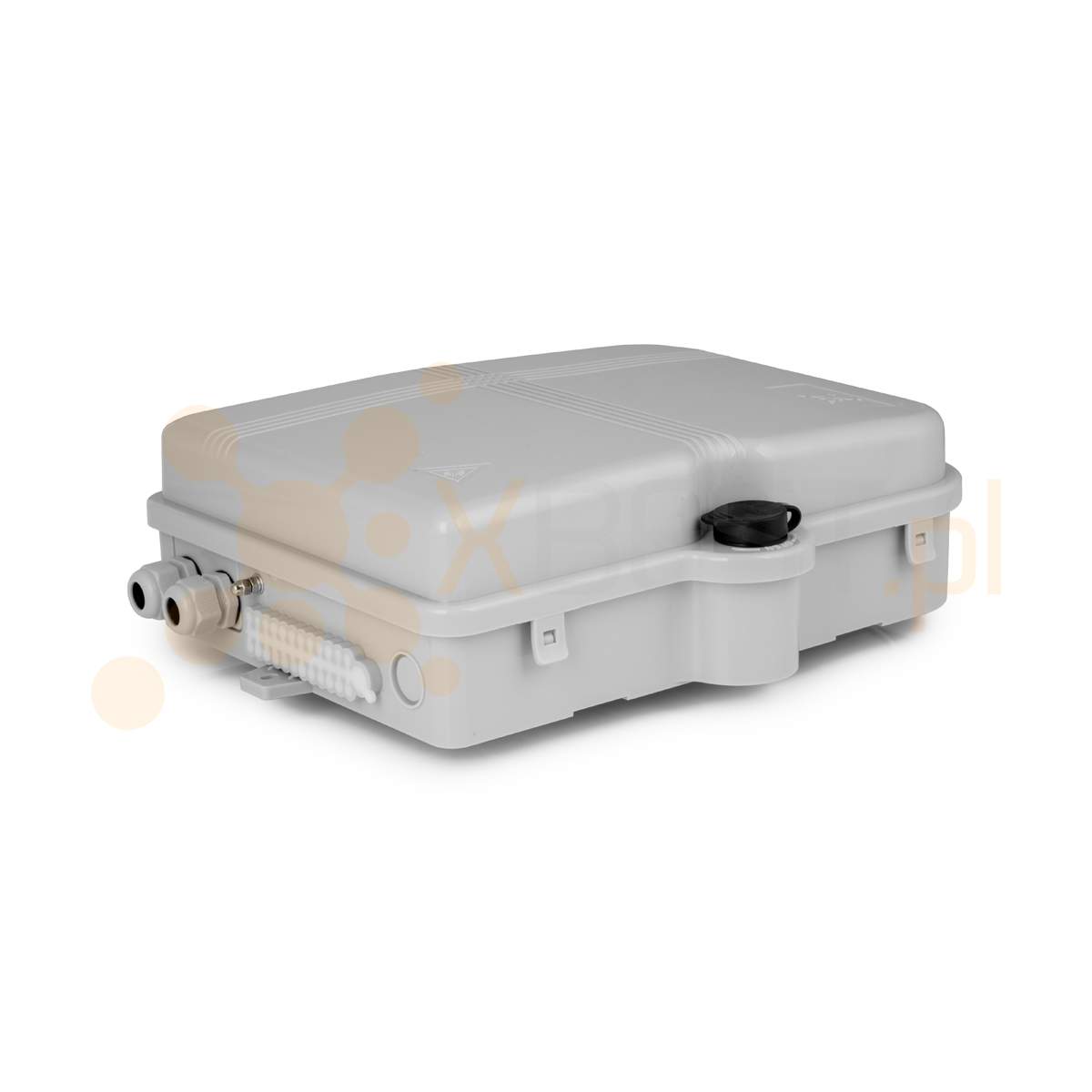 Mufa światłowodowa Tracom FTTX MDU E24 v3 (2xPG) +Patch Panel GREY