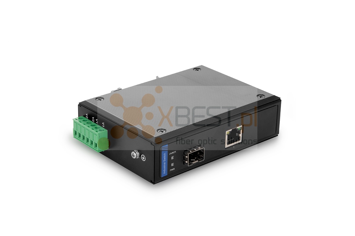 Industrial Converter OptecLink SFP PORT IEEE802.3af 15.4W POE IMC111-GE-PF (10/100/1000Base-TX to 1000Base-FX)