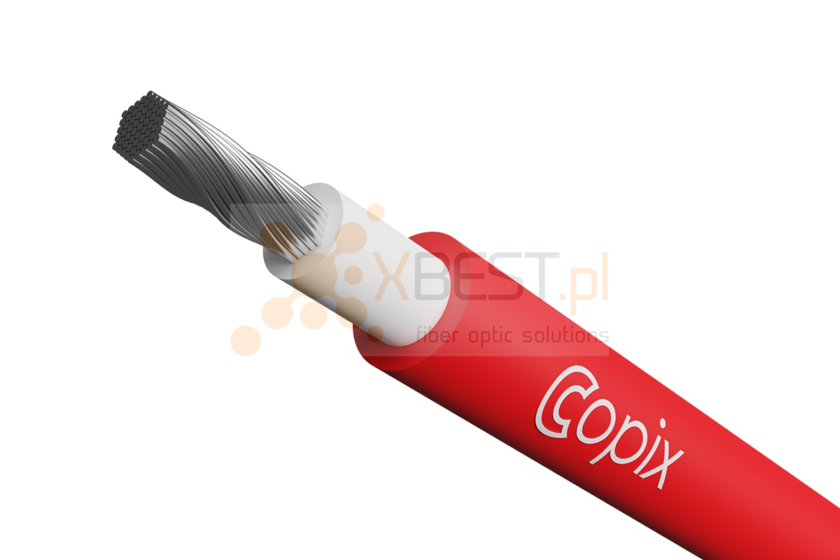 Kabel solarny Copix SC201 1.0/1.5kV 1x6mm2 LSZH Red