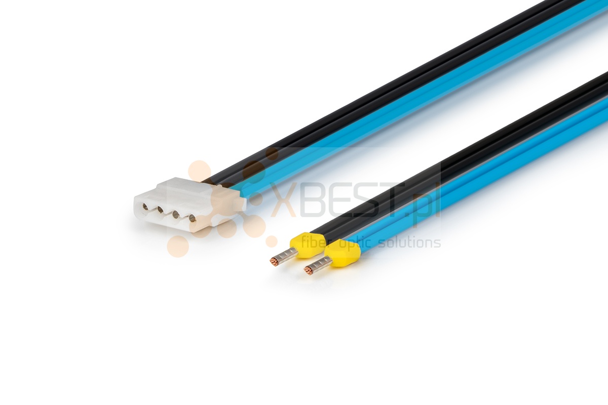 Kabel zasilający DC siłownia (Molex) + zasilacz (2xHI)