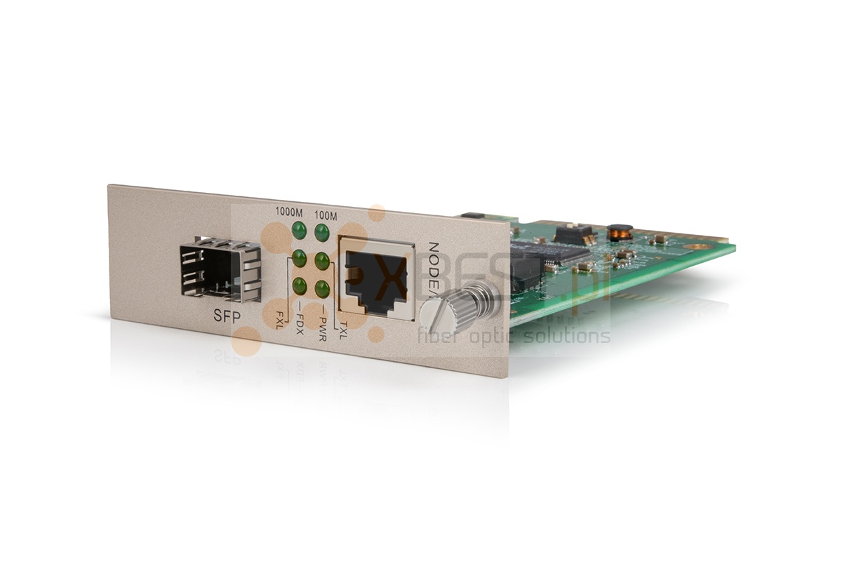 Converter Card OptecLink 16S-MC220L-GE-C, 1xGE, 1xSFP ports