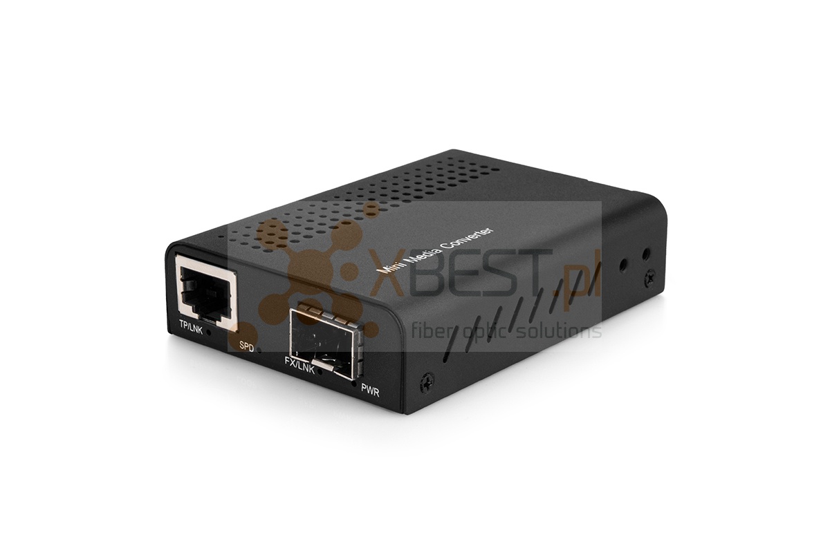 Converter Mini OptecLink SFP PORT 12S-MC-1TX1FX-10G, 1x10GE, 1xSFP+ ports