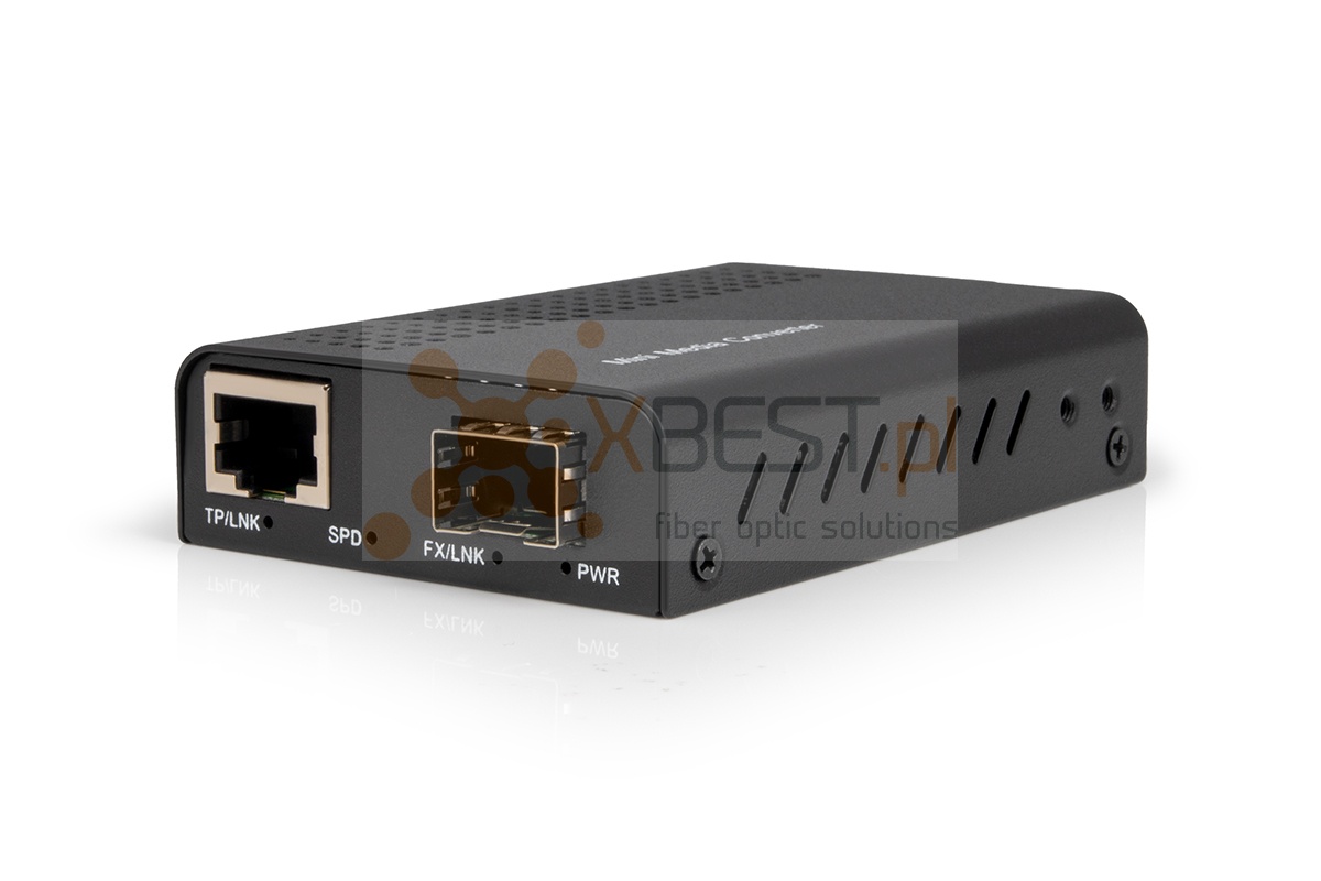 Converter Mini OptecLink 12S-MC220L-GE, 1xGE, 1xSFP ports