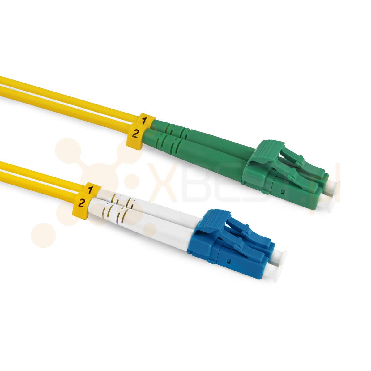 Patchcord ConnLink SILVER LC/APC-LC/UPC G.652D DUPLEX 2M 2.0mm YELLOW LSZH