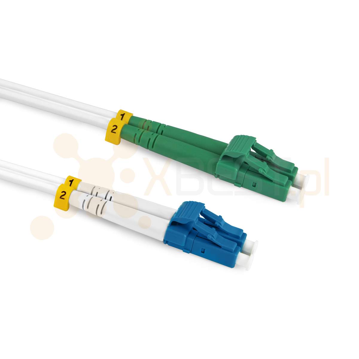 Patchcord ConnLink SILVER LC/APC-LC/UPC G.657A2 DUPLEX 2M 3.0mm WHITE LSZH