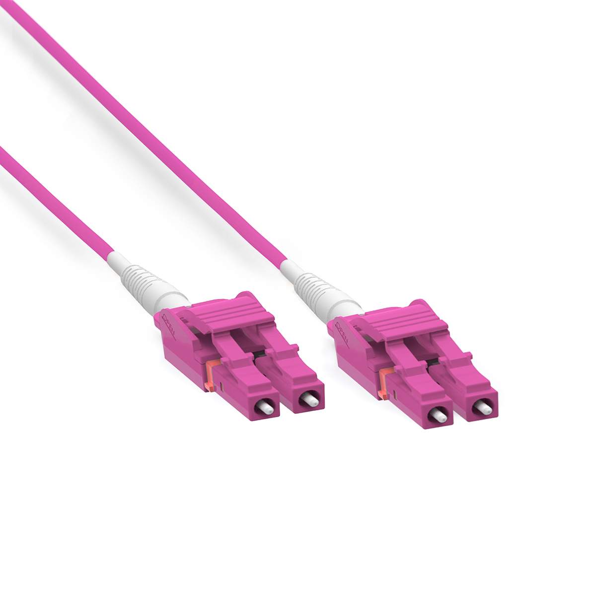 Patchcord ConnLink SILVER LC Uniboot/UPC-LC Uniboot/UPC MM OM4 DUPLEX 2 m 3.0 mm PINK LSZH