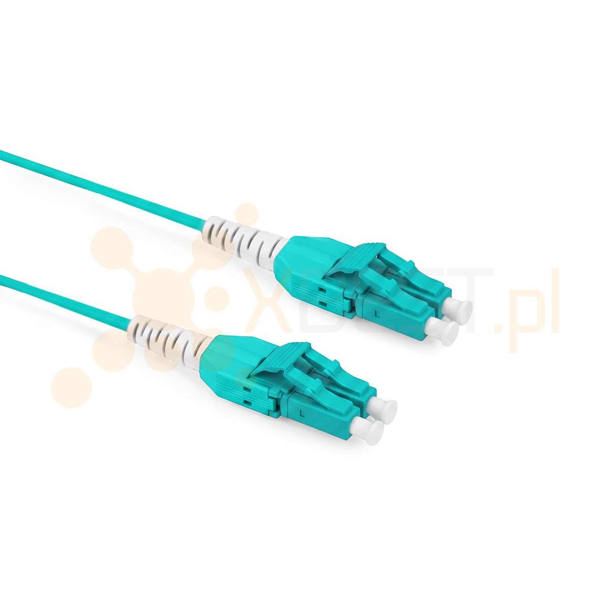 Patchcord ConnLink SILVER LC Uniboot/UPC-LC Uniboot/UPC MM OM4 DUPLEX 5m 2.0mm TURQUOISE LSZH
