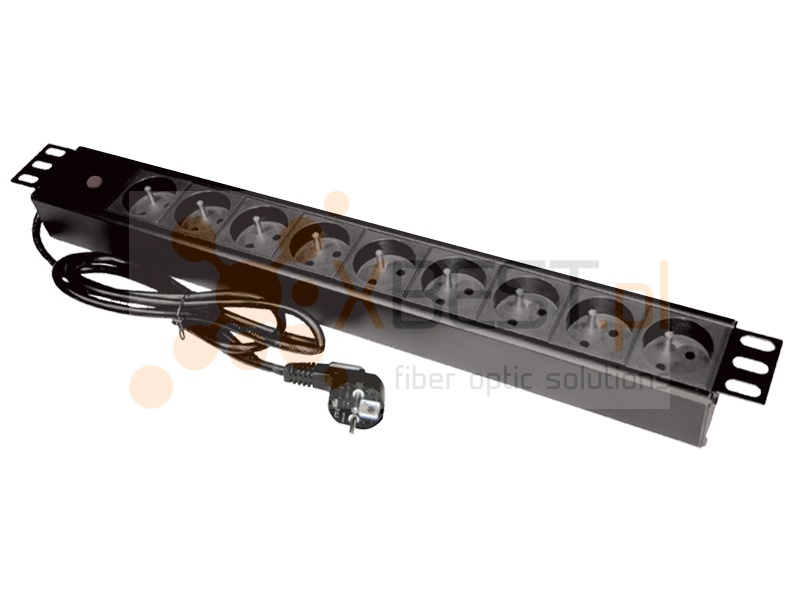 Power strip 19" 9-Socket with LED diode 1.8M