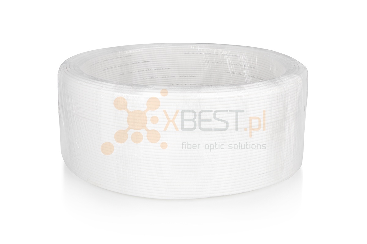 Mikrorura światłowodowa 7/3.5, biała z pilotem - tuba abonencka (zwoje 400m)
