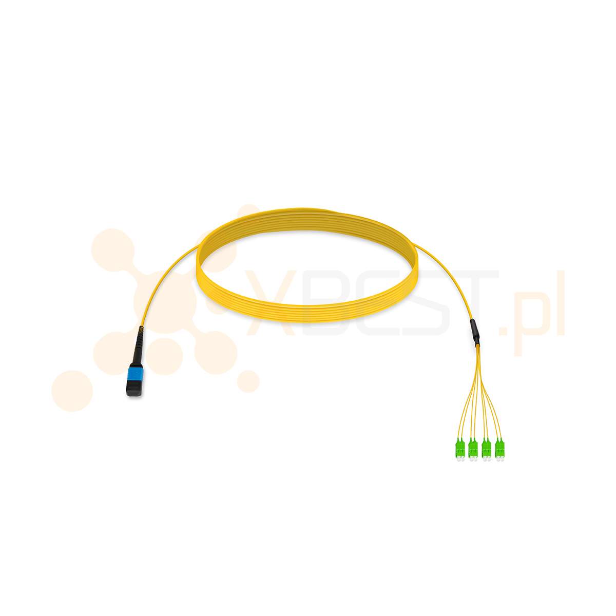 MultiPatchcord ConnLink SILVER MPO/APC(F)-SC/APC  Typ B 8x G.652D 2m 3.0mm YELLOW LSZH