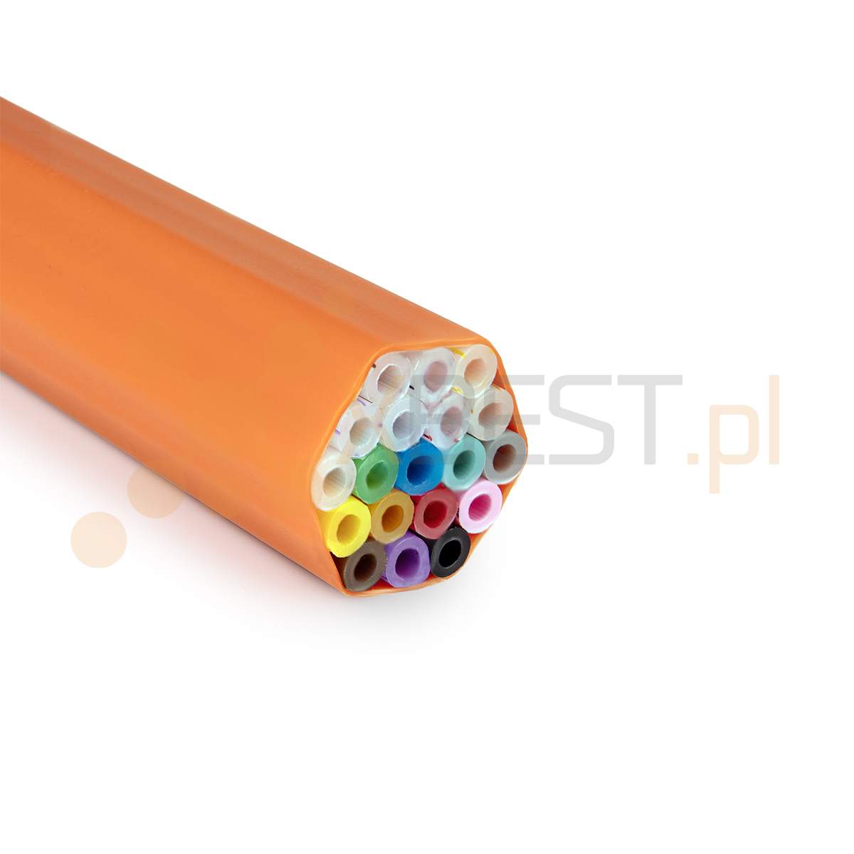 Bundle of DB fibre optic microducts 19x14/10; 0.75 orange