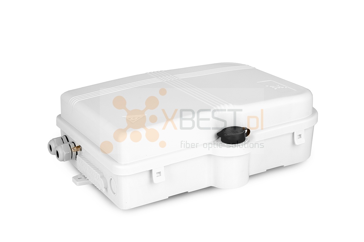 Mufa światłowodowa Tracom FTTX MDU E24 v2 (2xPG) +2x Cassette1x8 WHITE