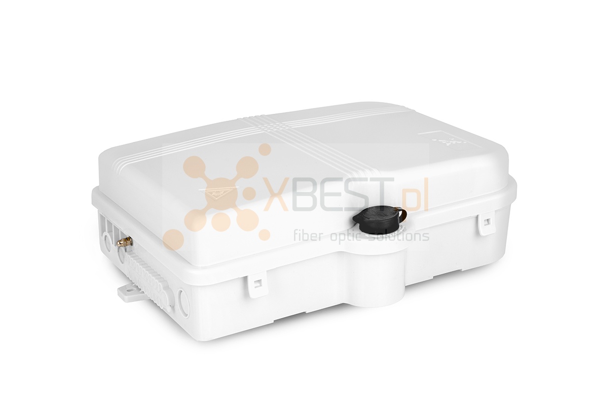 Mufa światłowodowa Tracom FTTX MDU E24 v2 (uncut port) +Patch Panel WHITE