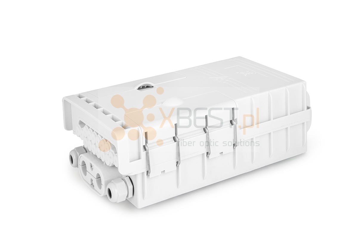 Mufa światłowodowa Tracom FTTX MDU O16R 2IN + Patch Panel BLACK