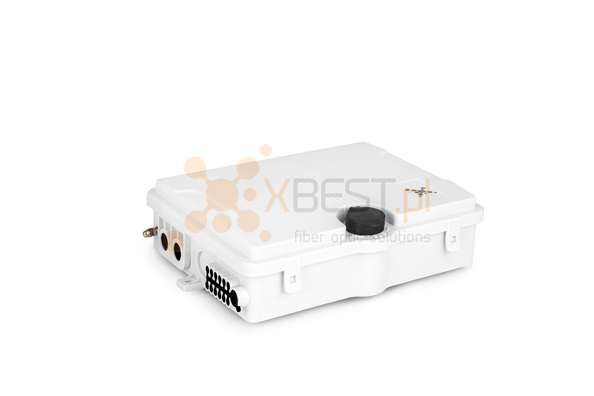 Mufa światłowodowa Tracom FTTX MDU E12 (uncut port) + Patch Panel WHITE