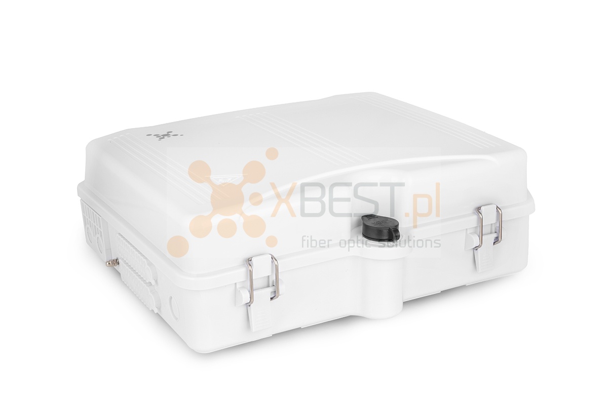 Mufa światłowodowa Tracom FTTX MDU E48 v2 (uncut port) +Patch Panel WHITE