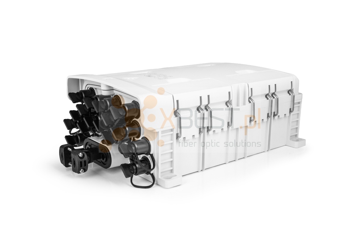 Fibre optic splice closure Tracom FTTX MDU G18 uncut port +16x Adapter HMSC-SC 60J WHITE