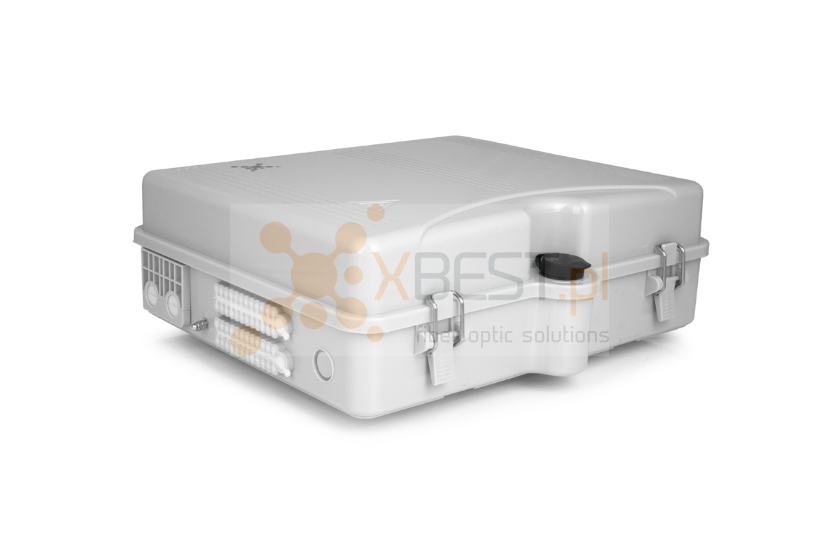 Mufa światłowodowa Tracom FTTX MDU E48 v3 (uncut port) +Patch Panel GREY