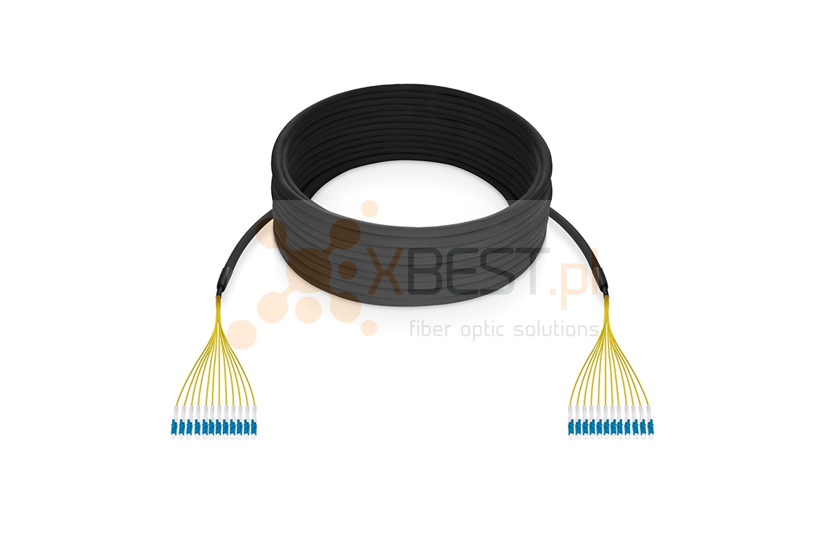 MultiPatchcord OPTIX AirFlow DROP S-QOTKSdD SM G657A2 12J, LC/UPC-LC/UPC, 300M
