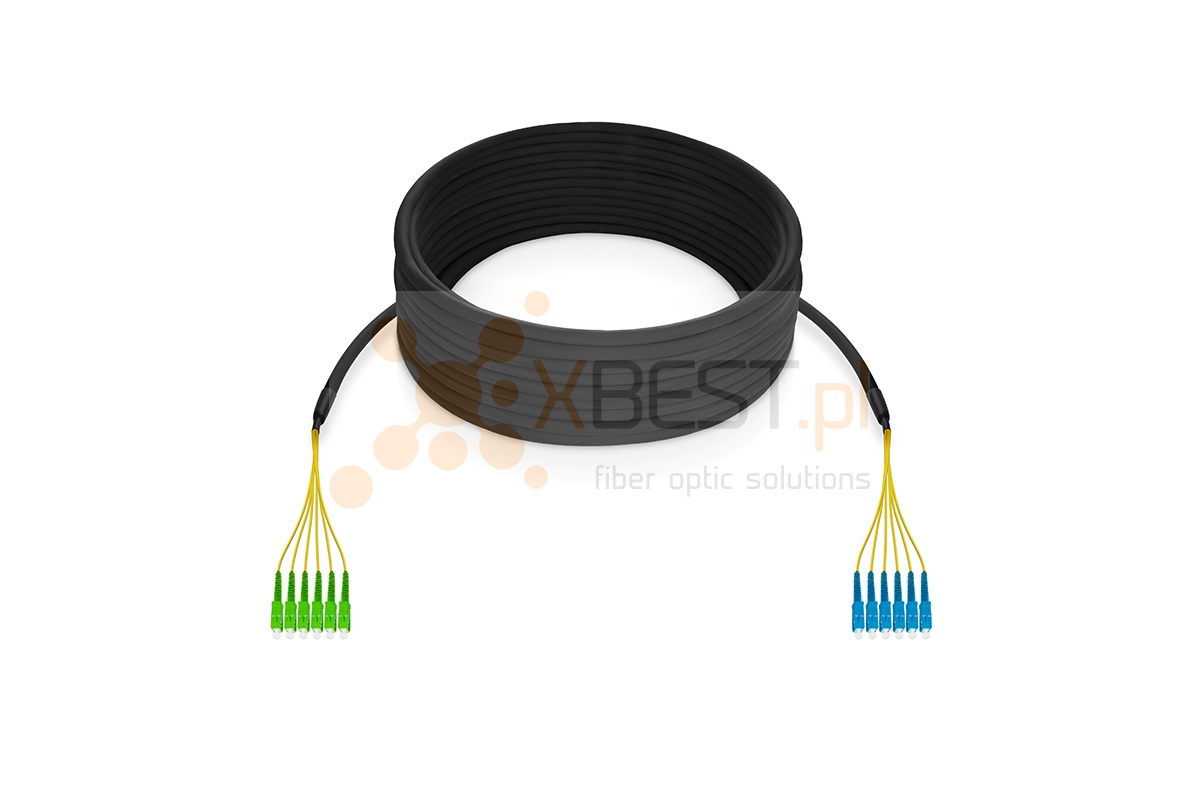 MultiPatchcord OPTIX AirFlow DROP S-QOTKSdD SM G657A2 6J, SC/APC-SC/UPC, 12M