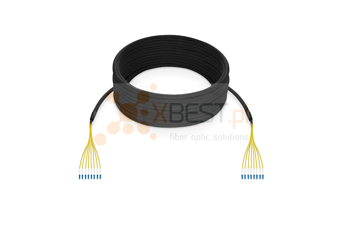 MultiPatchcord OPTIX GLASS DROP Z-XOTKtcdDb SM G652D 8J, LC/UPC-LC/UPC, 50M