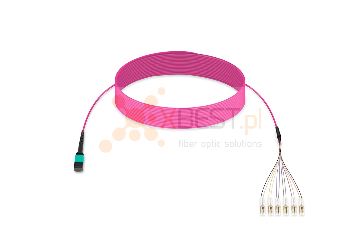 MultiPatchcord OPTO, 12x50/125 (OM4) Type B, LC/UPC-MPO(F), 20M