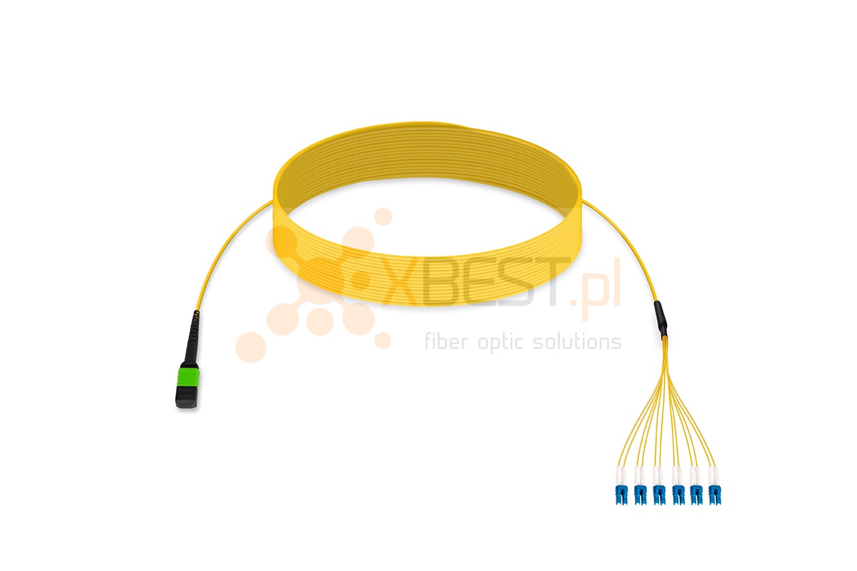 MultiPatchcord OPTO, 12x9/125 Type A, LC/UPC-MPO(M), 15M