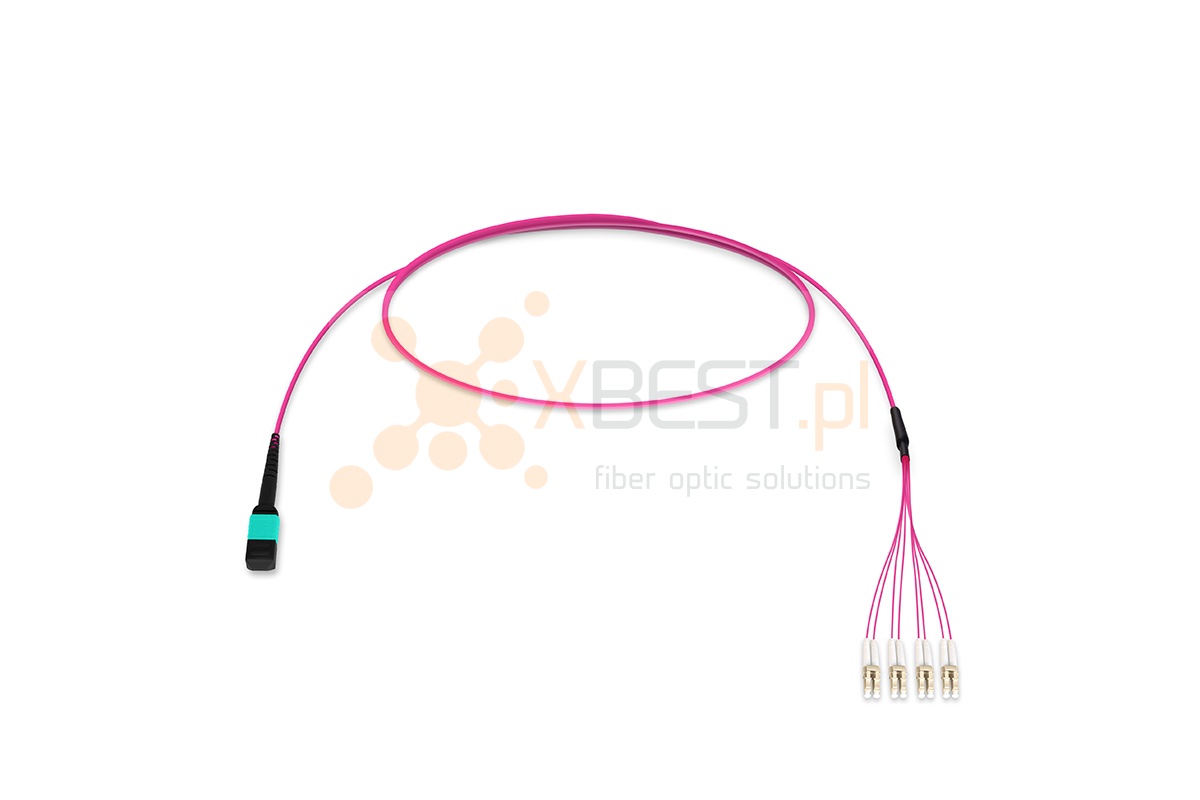 MultiPatchcord OPTO, 8x50/125 (OM4) Type B, LC/UPC-MPO(F), 1.5M